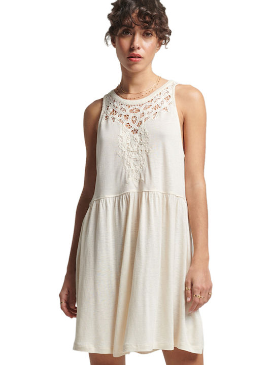 Superdry Summer Mini Dress White