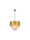 Inlight Chandelier with Crystals 4xE14 Gold 40cm 6068-4