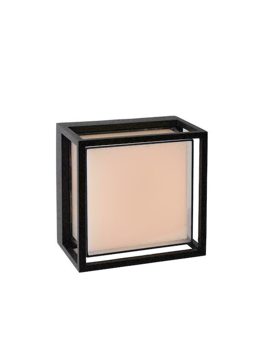 Lucide Lightning Singa Επιτοίχια Εξωτερική Πλαφονιέρα LED IP54 9.6W με Θερμό Λευκό Φως