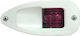 Lalizas Mati 7 Boat Lighting Lights without Poles Side Red 112.5 Degrees with White Shell
