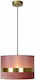 Lucide Lightning Extravaganza Tusse Pendant Light Pink with Socket E27 30cm