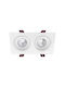 Spot Light Paralelogram Plastic Spot Încorporat cu Soclu GU10 Alb 17.2x9.2cm. 1buc