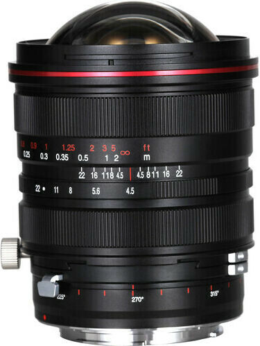 Laowa Full Frame Camera Lens 15mm F/4.5 Zero-D Shift Wide Angle for Canon EF Mount Black