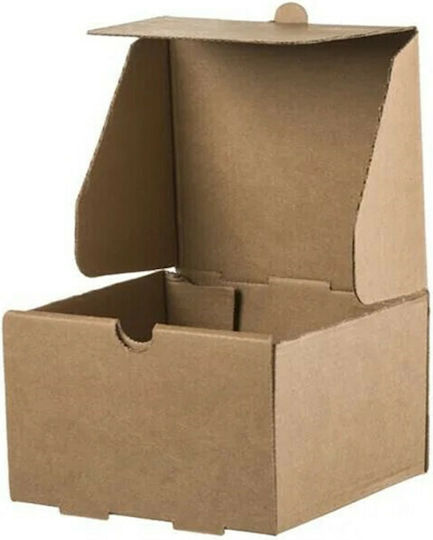 Tessera Set von 100 Boxen Burger Kraft 13x13x8.6cm