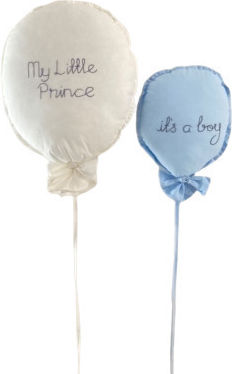 Bubbles Lover Kids Wall Decor Balloon White made of Fabric