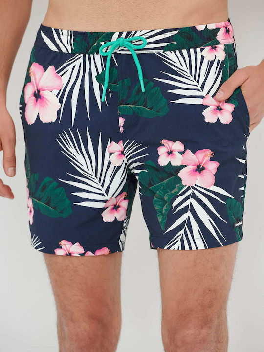 Ανδρικό Μαγιό Σορτς Navy Μπλε Floral