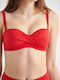 Strapless Bikini Top Red