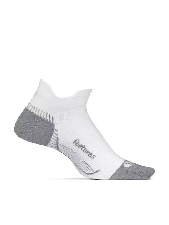 Feetures Plantar Fasciitis Relief Ultra Light Noshow Sportsocken Weiß 1 Paar