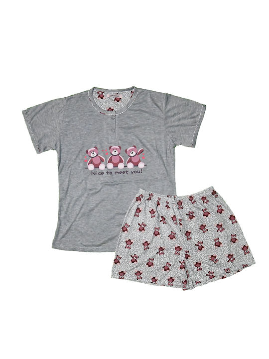 Set de pijamale GN Set de pijamale de vară K-360 Grey