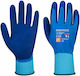 Portwest Αδιάβροχα Γάντια Εργασίας Μπλε Latex