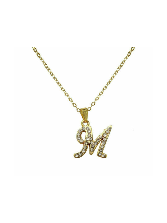 Necklace Monogram Gold Plated