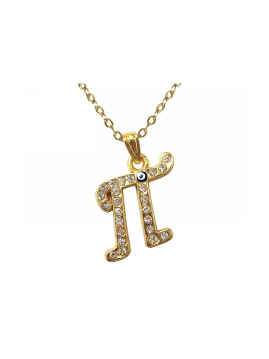 Necklace Monogram Gold Plated