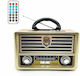 Meier M-1138T Retro Cu alimentare la rețea cu Bluetooth și USB Maro