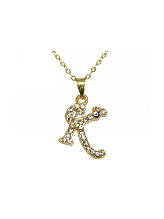 Necklace Monogram Gold Plated