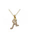 Necklace Monogram Gold Plated