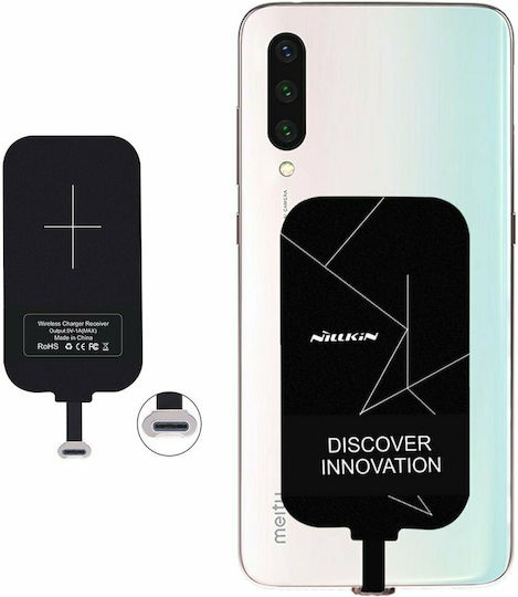 Nillkin Δέκτης Φόρτισης Qi Magic Tags USB-C σε Μαύρο χρώμα