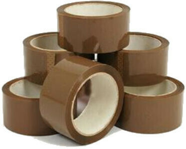 Verpackungsfolie 48mm x 50m in Braun Farbe