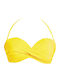 Strapless Bikini Top D Cup With Padding Yellow