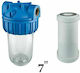 Atlas Filtri 3P Junior Plus AFO SX AS Water Filtration System Single Under Sink / Central Supply Micron 3/4'' Atlas Filtri 7" CA 7 SX 25mcr