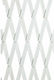 Foldable Garden Trellis Made of Plastic with Rhombus Grid Design in White Colour 100x100cm 08-10424A