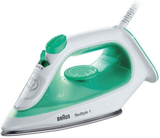 Braun TexStyle 1 SI Σίδερο Ατμού 2000W με Συνεχόμενη Παροχή 25gr/min και Κεραμική Πλάκα