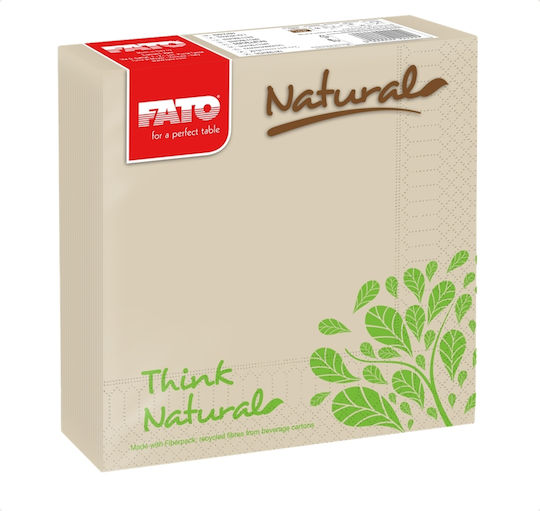 Fato Natural Style Napkin 2-Ply Beige 33x33cm 50pcs 4pcs