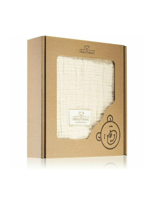 Matex Blanket Cot Muslin Cotton Beige 80x120cm
