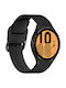 Puro Classic Λουράκι Δερμάτινο Μαύρο (Galaxy Watch4/5/6/7/FE/4 Classic/6 Classic/5 Pro)