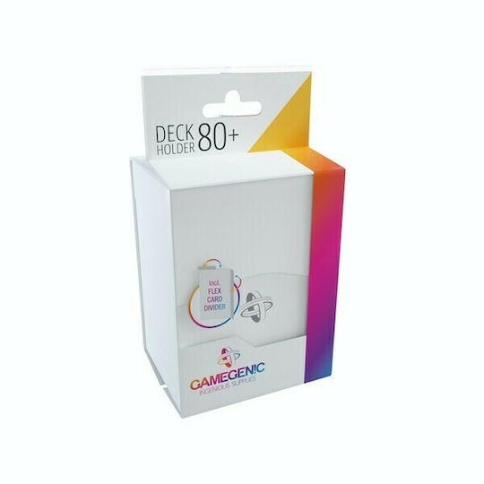 Gamegenic Deck Holder 80+ Deck Box Standard Size White