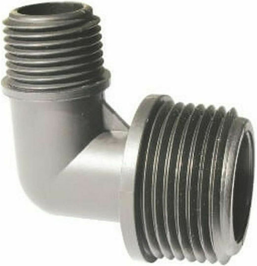 Palaplast 3309/0301 L-Typ-Bewässerungsrohrverbinder mit Männlich Gewinde 25.4x13mm