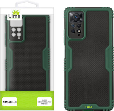 Lime Armadillo Camera Guard Coperta din spate Plastic rezistent Verde (Redmi Note 11 Pro+ 5G) 8313844