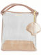 Play and Store Play and Store Plastic Beach Bag with Wallet Beige