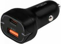 Moxom MX-VC14 Φορτιστής Αυτοκινήτου με Θύρες 1xUSB-A 1xType-C