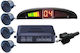 Back Car Parking System with Screen and 4 Sensors 22mm in Black Colour 002198