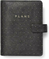 Filofax Moonlight Pocket Organizer Μαύρο Δερμάτινο