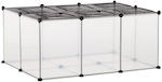 Pawhut Κλουβί Τρωκτικού Πολυμορφικό Κλουβί - Πάρκο Τρωκτικών 105x70x45cm