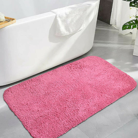 Lino Home Πατάκι Μπάνιου Βαμβακερό Ring 2500000606 Φούξια 50x80εκ.