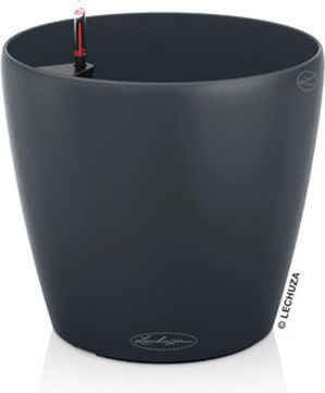 Lechuza Classico Self-watering Pot Plastic Slate 21.5x21.5x20cm.
