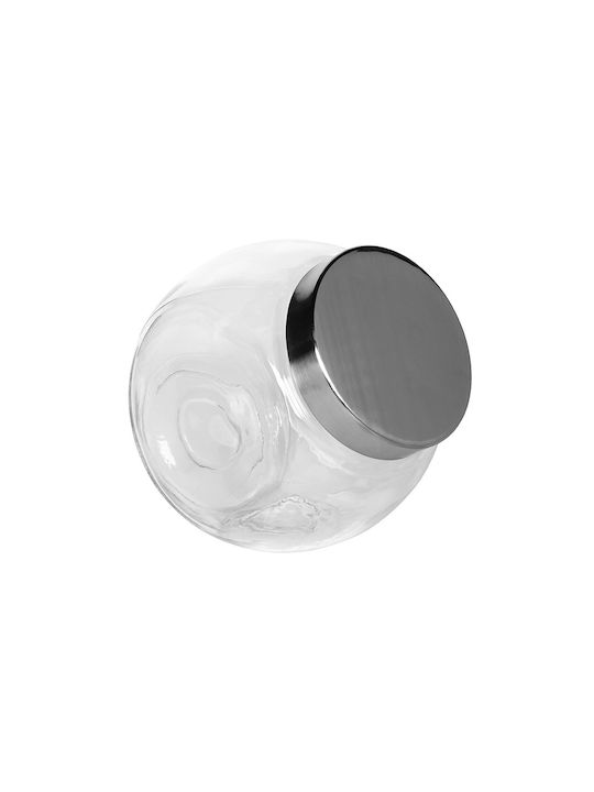 Keskor Vase General Use with Lid Glass 2200ml 1pcs