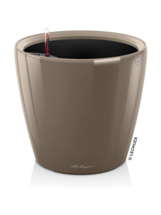 Lechuza Classico Premium 21 Flower Pot Self-Watering 21x20cm Taupe High-Gloss 16025