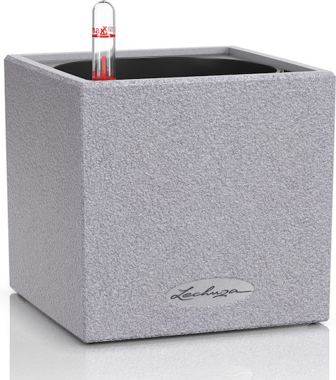 Lechuza Canto Stone Selbstbewässernd Topf Kunststoff Stone Grey 14x14x13.5cm.