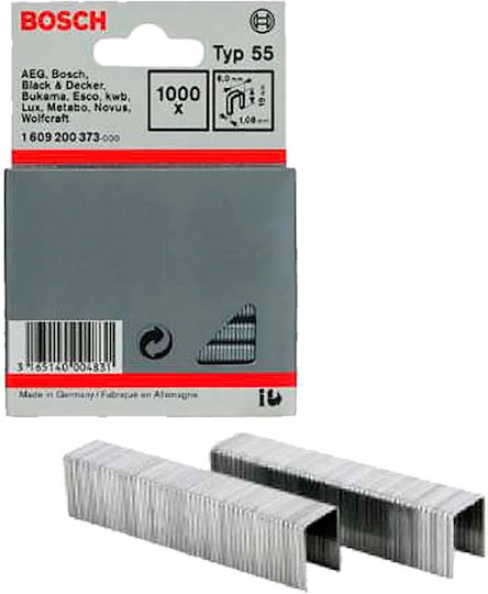 Bosch 1609200373 Heftklammern 6x19mm Typ 55 1000 Stück