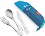 Maped Picnik Concept Cutlery for Camping Knife and Fork Set with Case 3pcs