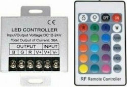 Avide ABLS12V24KRGB-432W-RFC Ασύρματο RGB Controller RF με Τηλεχειριστήριο Χειρός ABLS12V24KRGB-432W-RFC