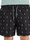 Men's Swimwear Shorts Black with Patterns