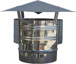 Inox Shell 1100-F230 Chimney Crown Inox 230mm Silver