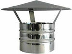 Inox Shell 1104-F150 Chimney Crown Inox 150mm Silver