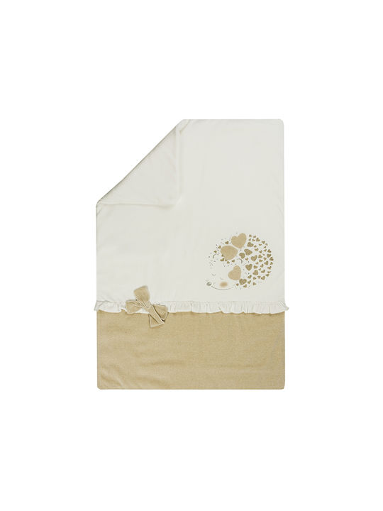 Ellepi Blanket Nursery Swaddling Blankets Cotton Beige 55x80cm