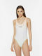 Ellesse Creme One-Piece Swimsuit with Open Back Pink