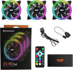 Darkflash CF11 Pro 3în1 Ventilator Pentru Carcasă 120mm 3 Bucăți